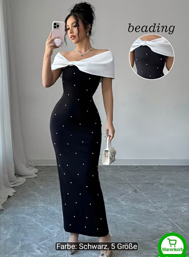 Damen abendkleid lang carmen - damen,
