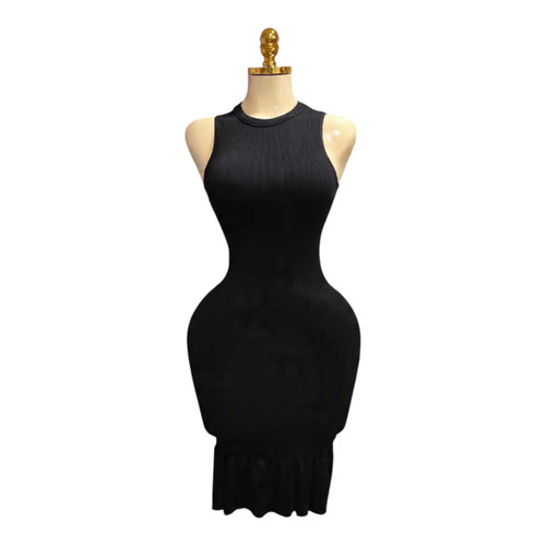 Damen rippkleid sommerkleid - rippkleid,