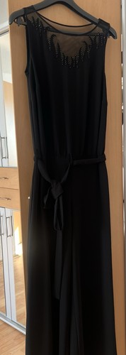 Damen latzkleid lang - latzkleid, schwarz