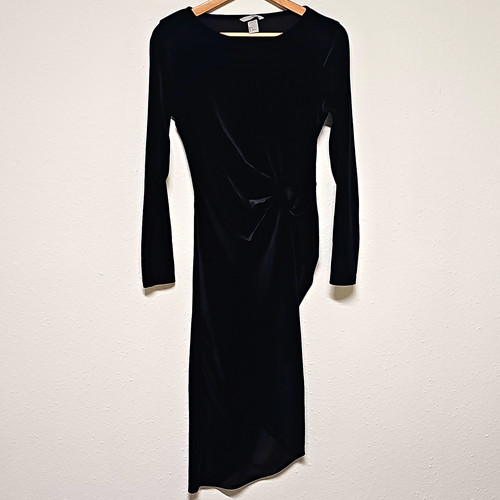 Etuikleid midi samt - h&m,