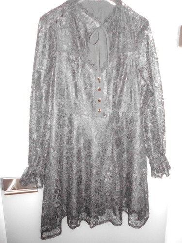 Damen spitzenkleid langarm - spitzenkleid,