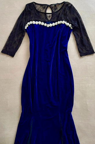 Blau schwarz damen abendkleid - damen,