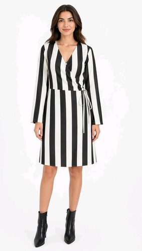 Damen wickelkleid schwarz - damen,
