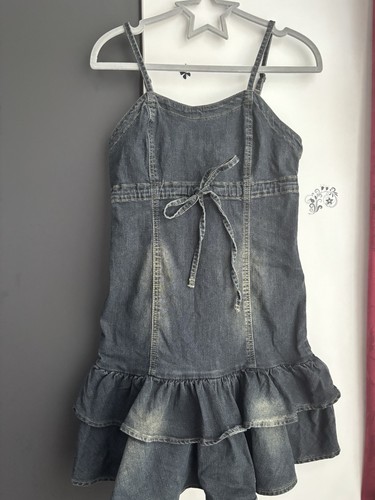 Schönes jeanskleid mit - jeanskleid,