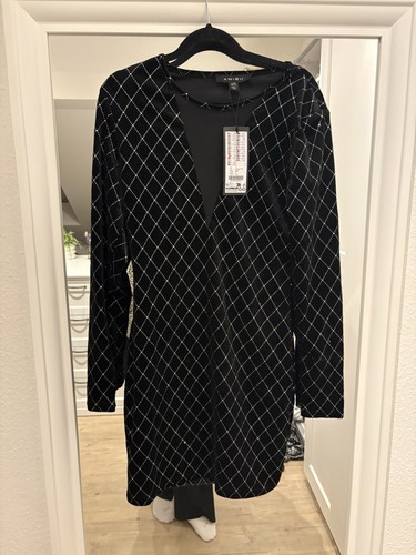 Amisu damen minikleid schwarz - minikleid,