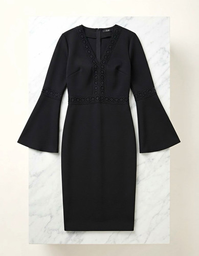 Club damen abendkleid midi - l,
