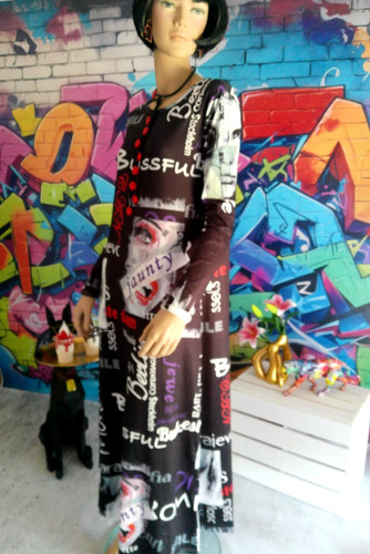Langes weites maxi - langes, kleid