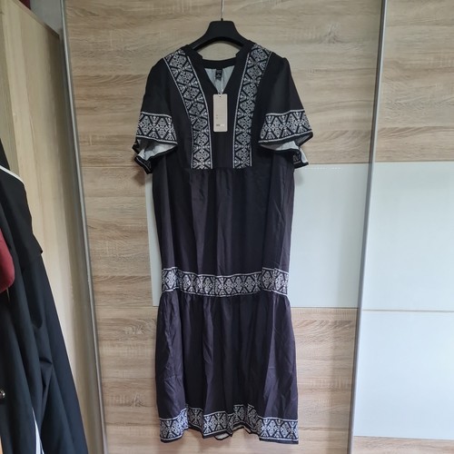 Damen tageskleid schwarz mit - damen,