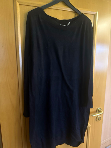 Damen kleid schwarz unifarben - damen,