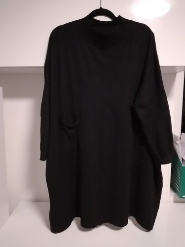 Damen tunika kleid schwarz - tunika,