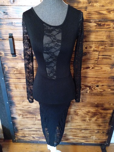Damen kleid schwarz - kleid, dehnbar